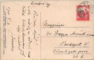 1913 Székelykeresztúr, Kristur, Cristuru Secuiesc; látkép a vasútállomással. Ifj. Szemerjay Károly k...