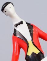 Zsolnay Csellós. Terv.: Török János. Jelzett, egészen minimális kopással, m: 22,5 cm /// Zsolnay Cel...