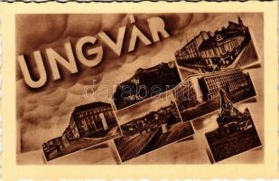 Ungvár, Uzshorod, Uzhhorod, Uzhorod; mozaiklap / multi-view postcard