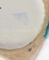 Finomkerámia Ipari Művek (FIM) Budapesti Porcelángyár váza és bonbonier. Jelzett, kis kopással, h: 1...