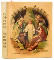 Hock János: Jézus élete. A jó gyermekeknek írta: - -. Bp.,(1905), Athenaeum, 1 t.+153+3 p.+18 (színes litografált képtáblák) t. Fekete-fehér szövegközti illusztrációkkal. A mű egyházi jóváhagyás nélkül jelent meg, indexre tették Kiadói színes, litografált kaucsuk táblás félbőr-kötés, kissé kopott borítóval, kijáró lapokkal (9 oldalig), ceruzás bejegyzésekkel és jegyzetekkel, néhány lap felső sarkán, szélén szakadással, sérülésekkel, szakadt címlappal. Ritka!