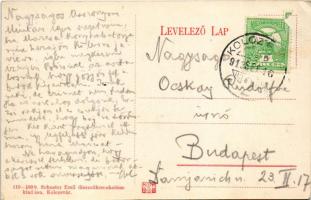 1912 Kolozsvár, Cluj; Ferenc József út, Első Magyar Általános Biztosító Társaság, Baktay I., Fesztin...