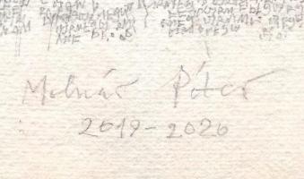 Molnár Péter (1943-): Indián mese, 2019-2020. Ceruza, papír, jelzett, 41,5×29,5 cm / pencil on paper...