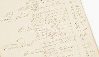 1750-51 Ugocsa megyei nemesek személyösszeírása. Repartitio, helyiségenkénti külön felsorolással, 18...