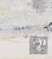 Szolláth Katalin (1955-): Levél Jász Attilának, 2020. Vegyes technika, merített papír, jelzett, 35×5...