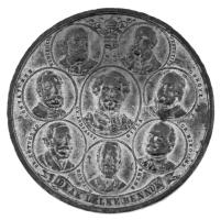 August Kleeberg 1867. "I. Ferenc József budai koronázására" Sn emlékérem. "LELJE NÉPE...