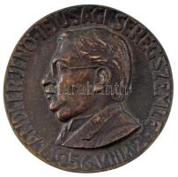 1956. " Landler Jenő Ifjúsági Seregszemle 1956. VIII. 12 " Egyoldalas bronz plakett ( 94 mm ) T: AU;XF . A hátoldalon rögzítés nyoma.