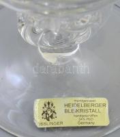Heidelberger Bleikristall ólomkristály fedeles pralinékínáló. Címkével jelzett, hibátlan, m: 27 cm