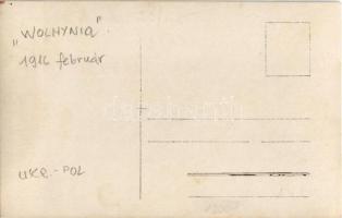 1916 Magyar katonák Wolhyniában. Előőrs a monostornál / WWI Austro-Hungarian K.u.K. military, soldie...