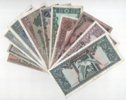 12db-os vegyes korona és pengő bankjegy tétel, közte 1930. 20P T:F,VG