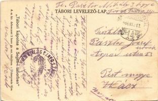 1916 Tábori kápolna a Segeti táborban. A m. kir. debreceni 3. honvéd gyalogezred kiadása / WWI Austr...