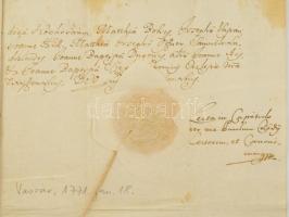 1771. jan 18. Vasvár, A vasvári káptalan másolata Mária Terézia parancsa szerint.
1. Mária Terézia ...