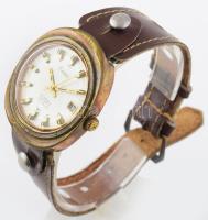 Edelstar automata férfi karóra, működő szerkezettel, plexi kissé karcos, számlap szép d: 33 cm