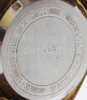 Edelstar automata férfi karóra, működő szerkezettel, plexi kissé karcos, számlap szép d: 33 cm