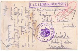 1917 Gebirgs-Haubitzen-Batterie im Feuer / WWI Austro-Hungarian K.u.K. military art postcard, mounta...