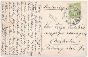 1916 Artilleriekampf / WWI Austro-Hungarian K.u.K. military art postcard, artillery battle. B.K.W.I....