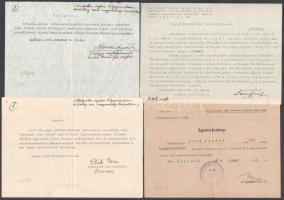 cca 1947-1948 Csehszlovákiai lakosságcserével kapcsolatos iratok (losonci tanító áttelepülése)