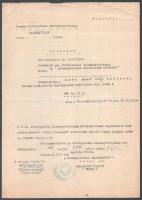 cca 1947-1948 Csehszlovákiai lakosságcserével kapcsolatos iratok (losonci tanító áttelepülése)