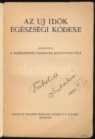 Az Uj Idők Egészségi Kódexe. Bp.,(1932.),Singer és Wolfner. Kiadói papírkötés, foltos borítóval, a g...