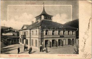 1906 Iglófüred, Bad Zipser Neudorf, Spisská Nová Ves Kupele, Novovesské Kúpele; Nagyvendéglő, étterem. Wlaszlovits Gusztáv kiadása / restaurant (EK)