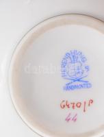 Herendi Indiai kosár lila mintás váza. Jelzett, repedéssel, m: 15 cm