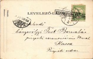 1906 Besztercebánya, Banská Bystrica; Hungária szálloda és kávéház / hotel and café (EK)