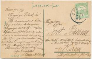 1912 Szered, Vág-Szered, Vágszered, Sereth, Sered nad Váhom; Községháza. Gross Lipót kiadása / town ...