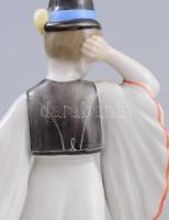 Herendi táncoló matyó legény. Jelzett, hibátlan, m: 18 cm