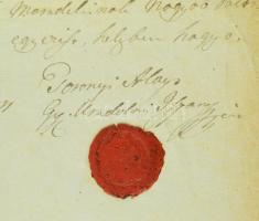 1844. február 28. Gyöngyös, Toronyi Alajos, gróf gyimesi és gácsi Forgách Alajos gyöngyösi uradalmi ...