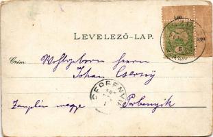 1902 Szulok (Barcs), Óvoda, Fried üzlete, Gőzmalom és fürdő. Corvina Műintézet (kopott sarkak / worn...