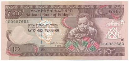 Etiópia 2015. 10B T:UNC Ethiopia 2015. 10 Birr C:UNC Krause P#48f