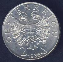 Ausztria 1936. 2Sch Ag "Eugen von Savoyen" T:2+
