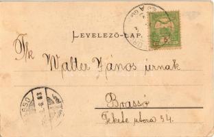 1903 Tusnádfürdő, Baile Tusnad; Három huszár szálloda. Julius Müller kiadása / hotel (EK)