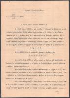 1941 Pécsi ítélőtábla részére írt irat (cukrász)sütemények árdrágítása tárgyában