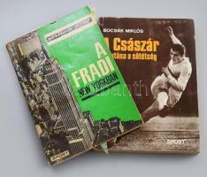 Fradi tétel: Párna, könyvek, Albert Flórián gumi baba, zászló, mobiltok