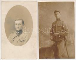 2 db első világháborús osztrák-magyar katonai fotó képeslap / 2 WWI Austro-Hungarian K.u.K. military photo postcards