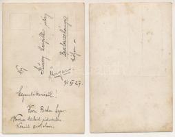 2 db első világháborús osztrák-magyar katonai fotó képeslap / 2 WWI Austro-Hungarian K.u.K. military...