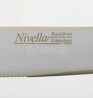 Nivella Solingen sokdarabos evőeszköz készlet, 2 tálcán, certifikátokkal, díszkofferben