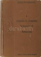 Mracek, Franz: A syphilis és a venereás betegségek atlasza. Pathologiájuk és therapiájuk alapvonalai. Szerk.: Dr. - - . Átdolgozta és bővítette Dr. Justus J. Lehmann-féle Orvosi Kézi Atlaszok X. Bp.,[1899],Singer és Wolfner, XIII+1+148 p. + 71 (litografált képtáblák, mellettük magyarázó lapokkal) t. Kiadói egészvászon-kötés, kissé kopott borítóval, két kijáró táblával.