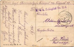 1916 Gesegnete Ostern! / Első világháborús húsvéti üdvözlet I. Ferenc József és II. Vilmos arcképéve...