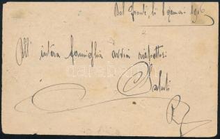 1916 Tábori posta levelezőlap Udinébe