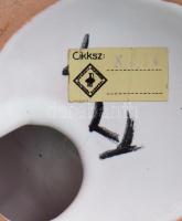 Kerezsi Gyöngyi (1943-) asztaldísz, jelzett, 15x15 cm