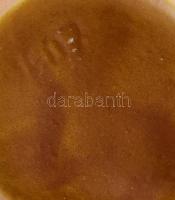 Német retro iparművész plasztikusan csorgatott mázas váza, kis mázhibával, m: 29 cm