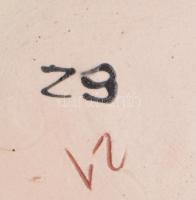 Nagyméretű alföldi miskakancsó, jelzett, kis kopással, m: 32 cm