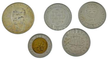 1994. 200Ft "Deák" Ag + 2006-2015. 50Ft Cu-Ni (3xklf) + 2002. 100Ft "Kossuth" T:...