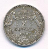 1913KB 2K Ag "Ferenc József" T:XF,VF patina Adamo K6