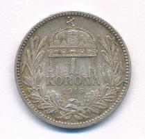 1915KB 1K Ag "Ferenc József" T:XF patina Adamo K5.1