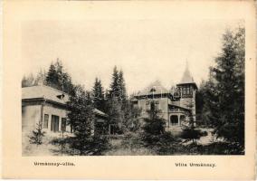 Borszék, Borsec; Urmánczy villa / villa (képeslapfüzetből / from postcardbooklet) (15,4 x 10,9 cm) (non PC)