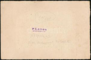 cca 1920 Nagyvárad, Hotel Restaurant Pestera, pecséttel jelzett, kartonra ragasztott fotó, karton fo...