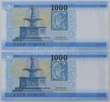 2023. 1000Ft (2x) sorszámkövetők "JR 1063236 - JR 1063237" T:UNC,AU